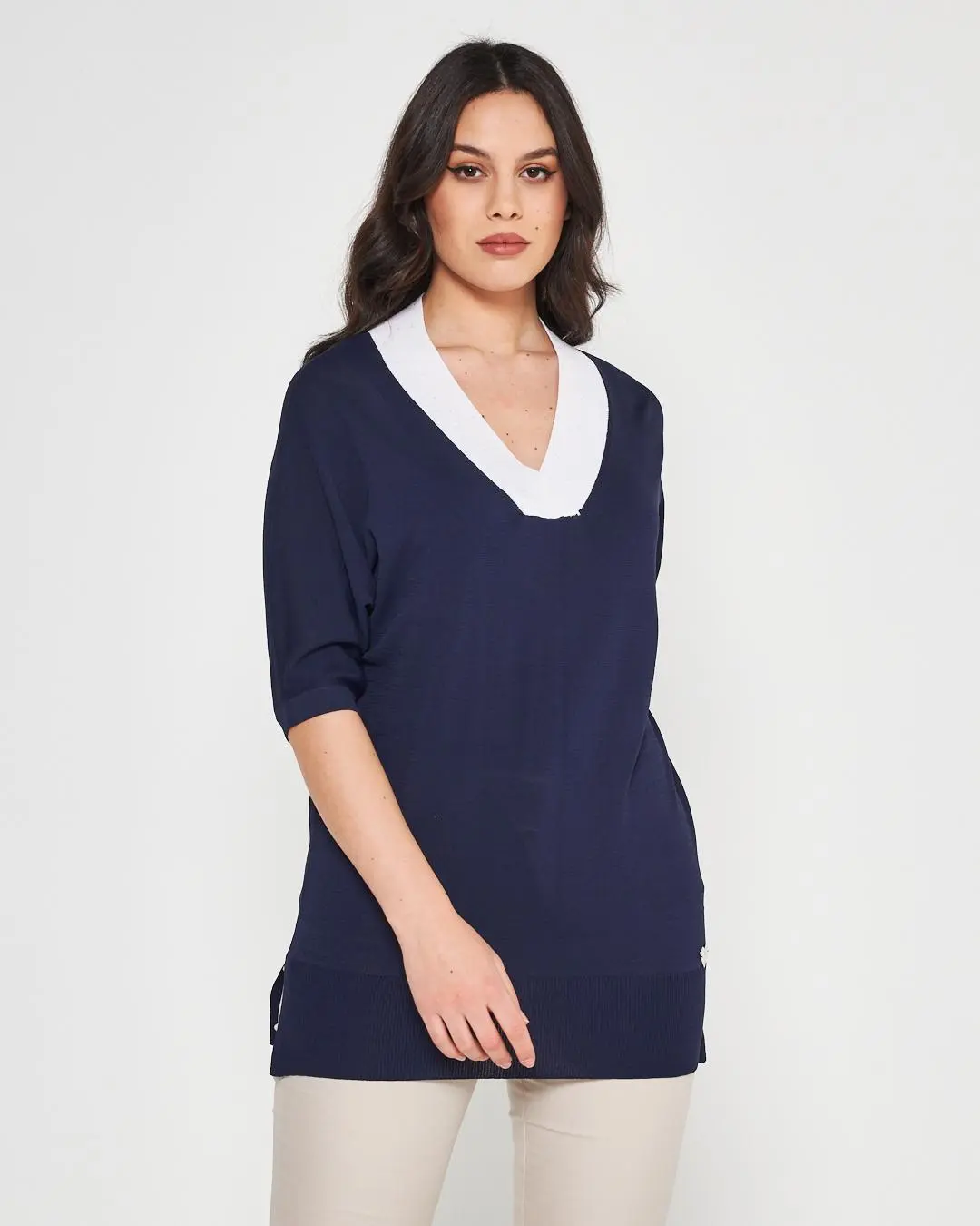 Maglia V BLUE NAVY