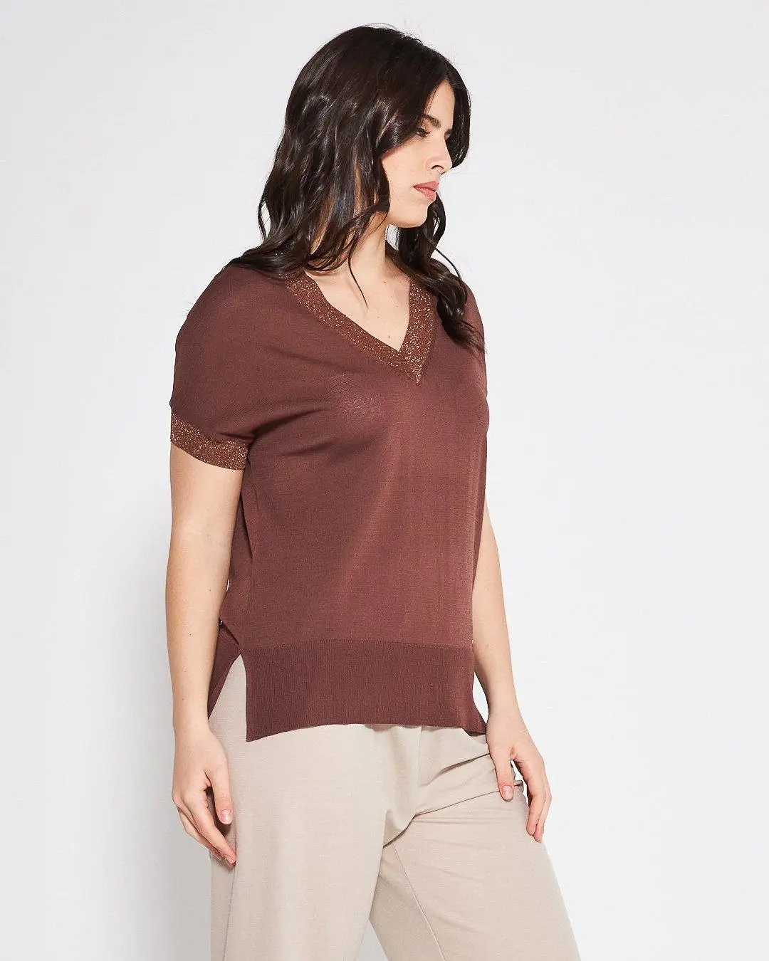 Maglia V CACAO - Image 3