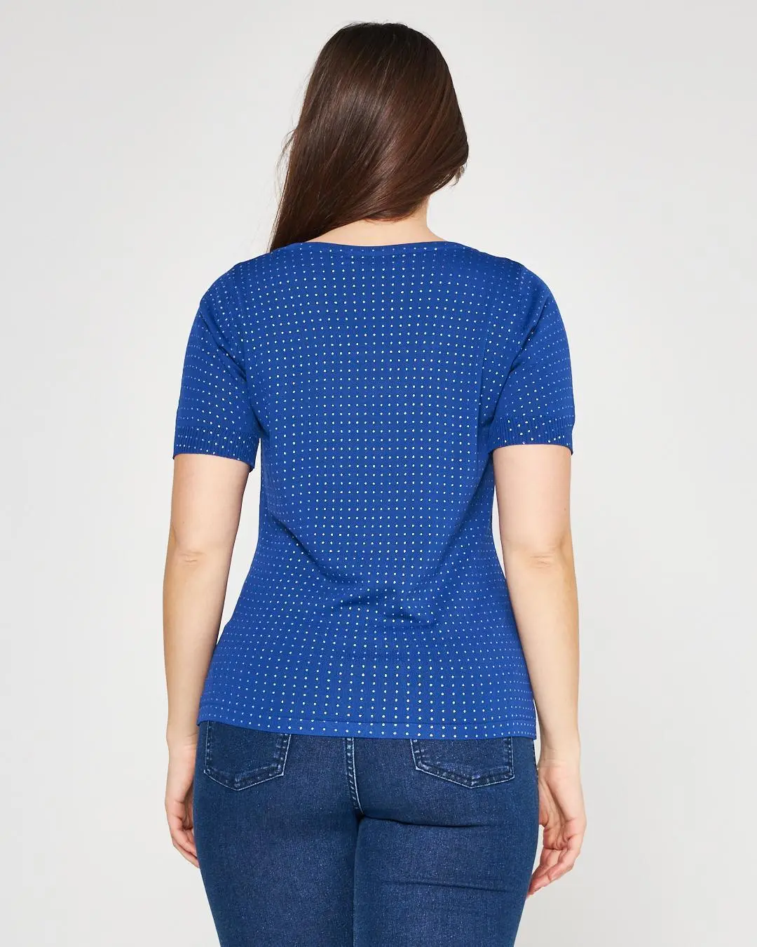 Maglia pois ROYAL BLUE - Image 5