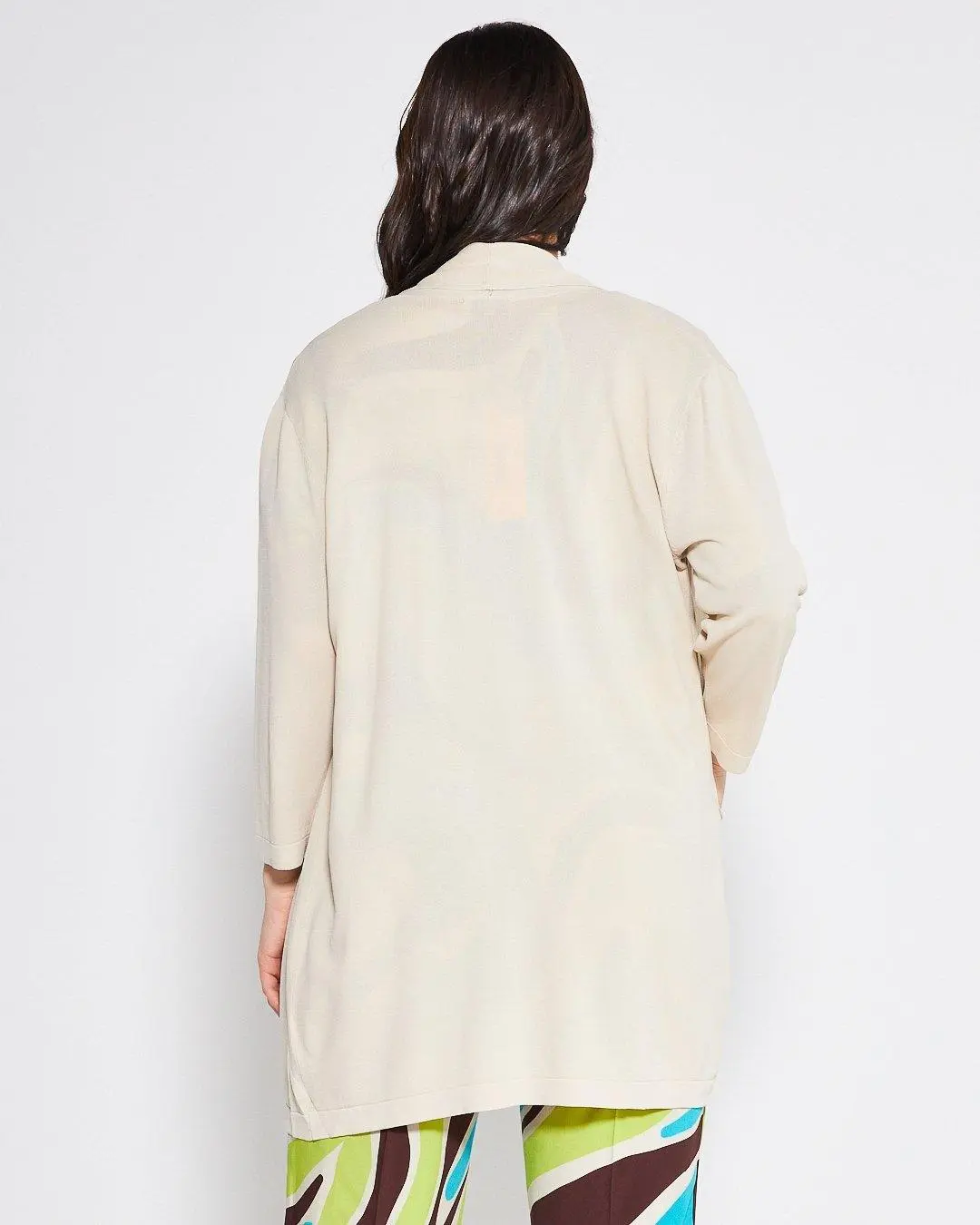 Cardigan basic LIGHT BEIGE - Image 5
