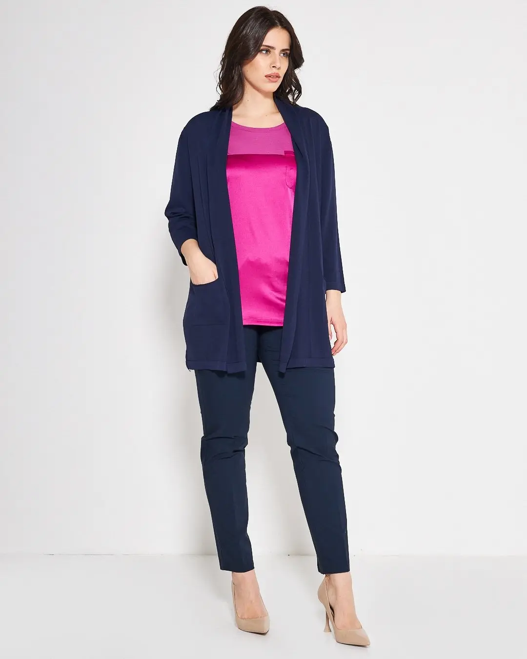 Cardigan basic BLUE NAVY - Image 6