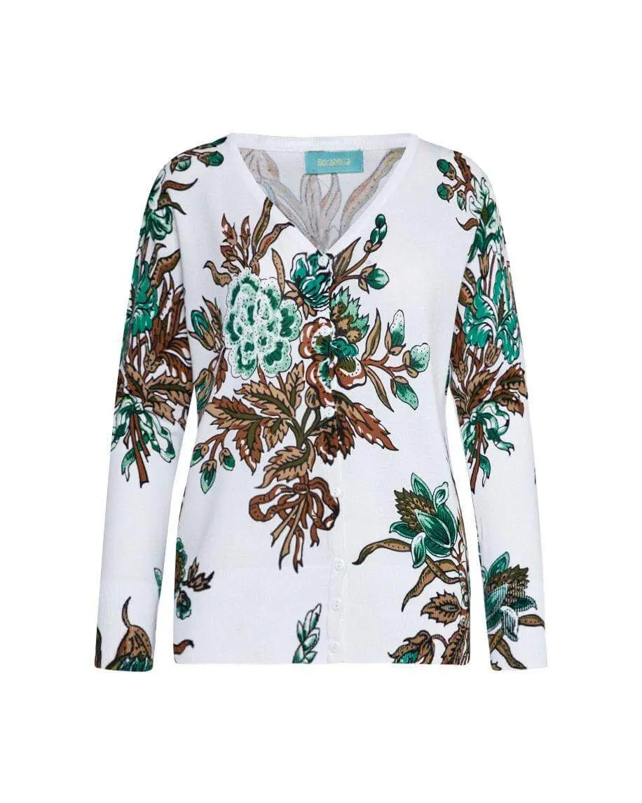 Cardigan in fantasia floreale FANTASIA