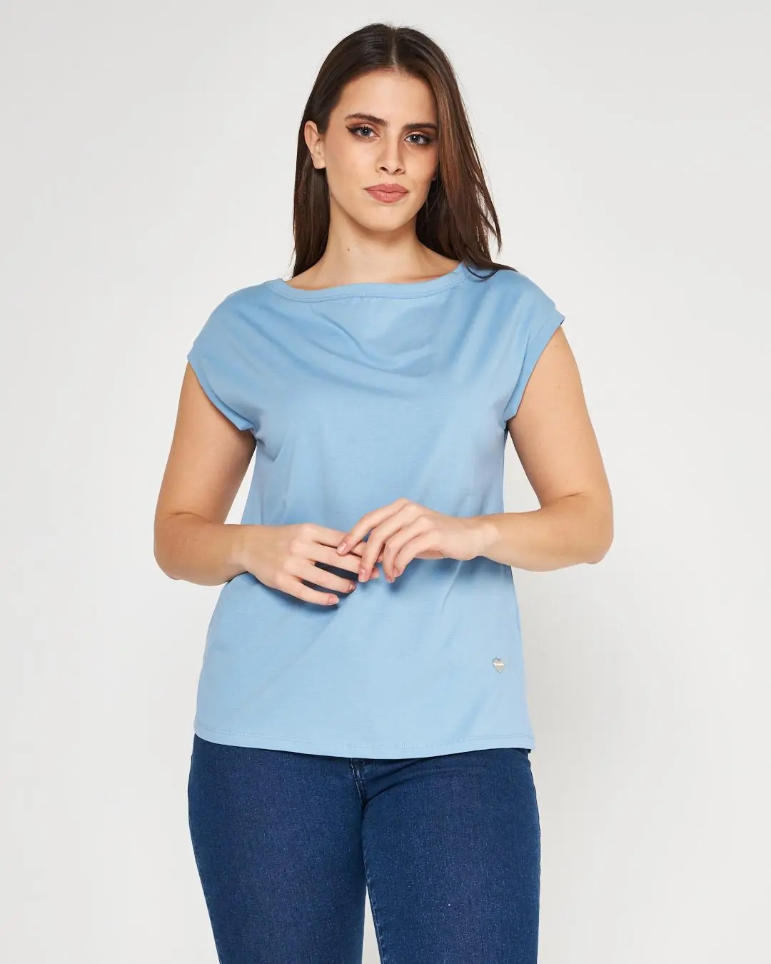 T-shirt kimono LIGHT BLUE