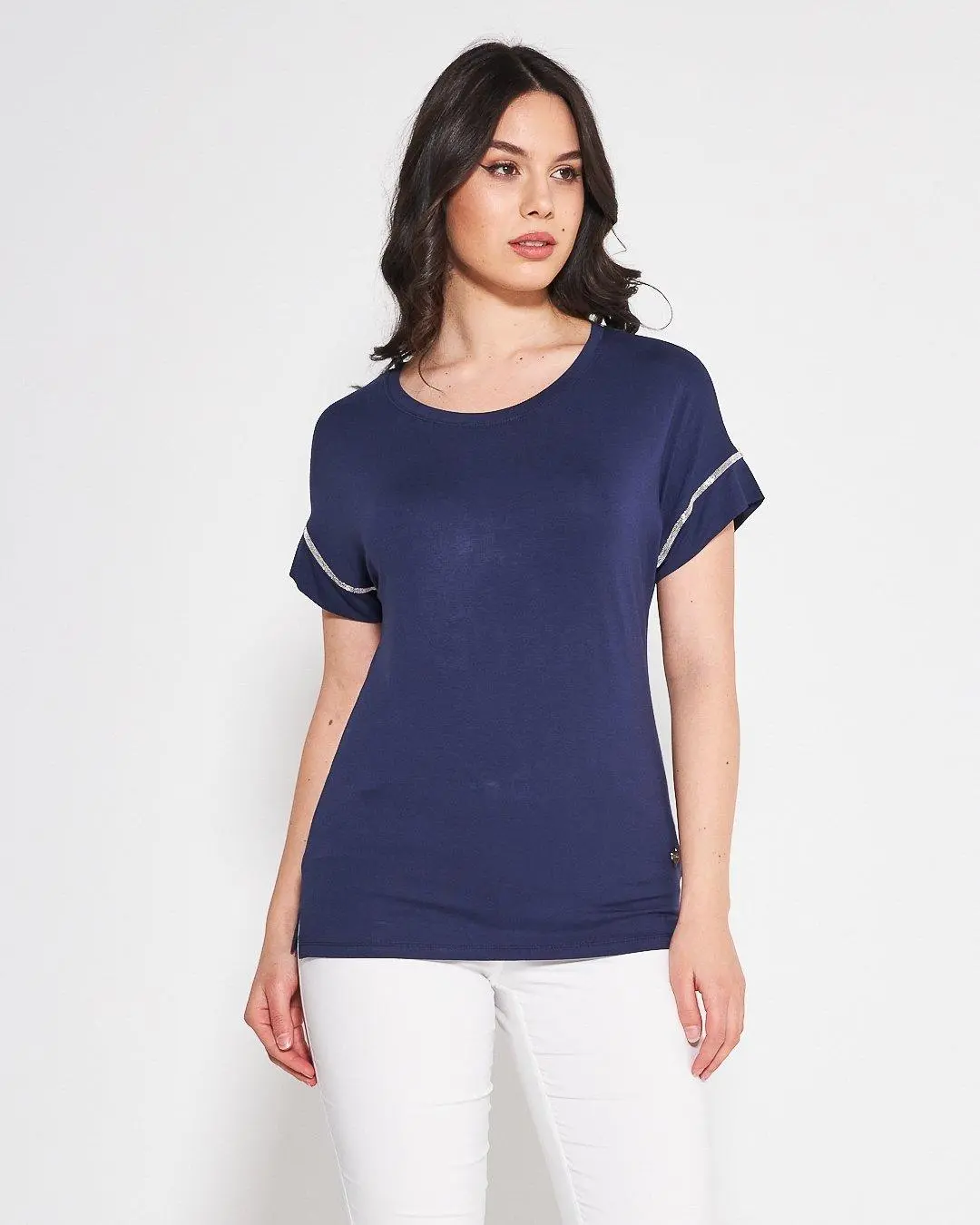 Kimono viscosa BLUE NAVY - Image 4