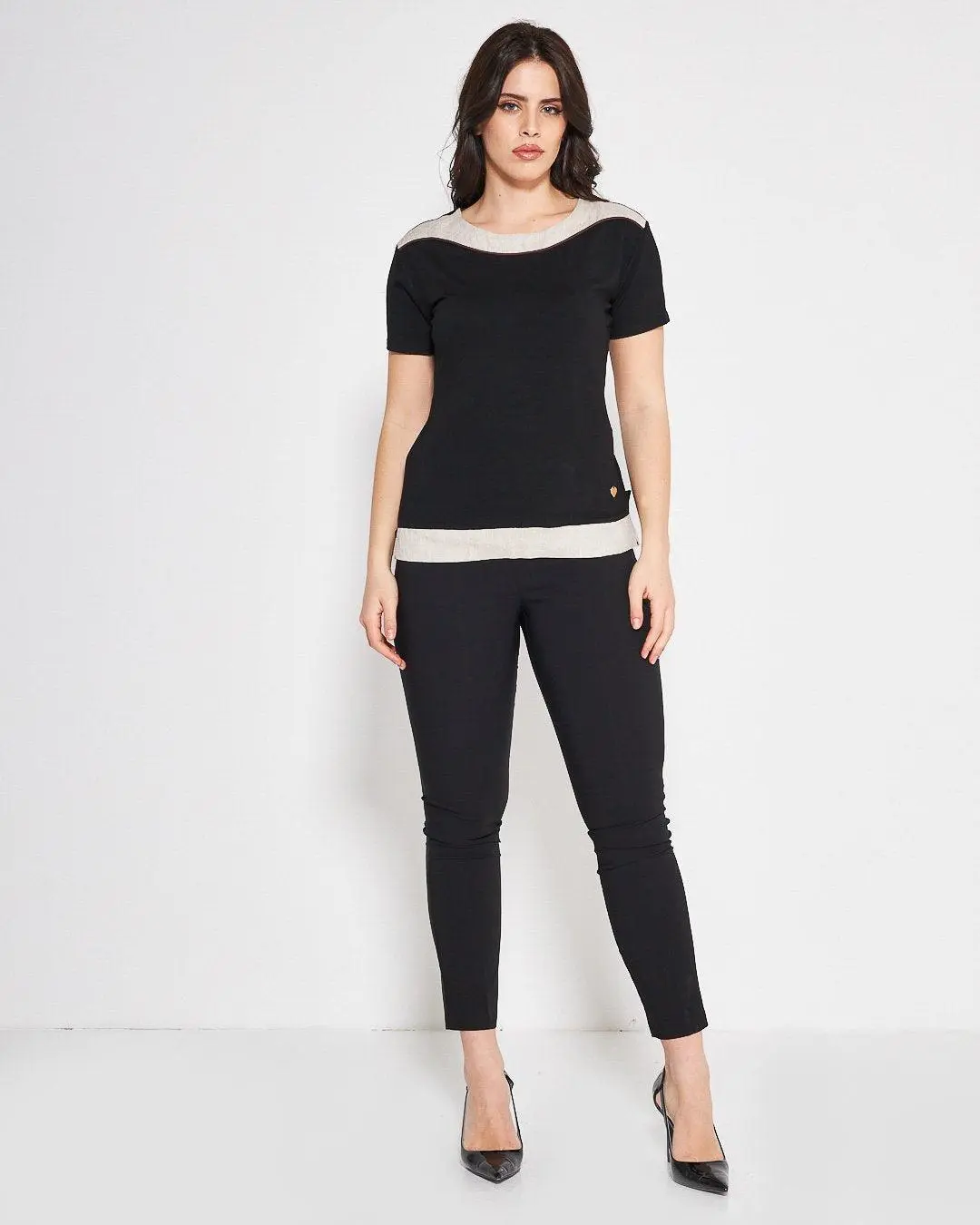T-shirt viscosa BLACK - Image 5