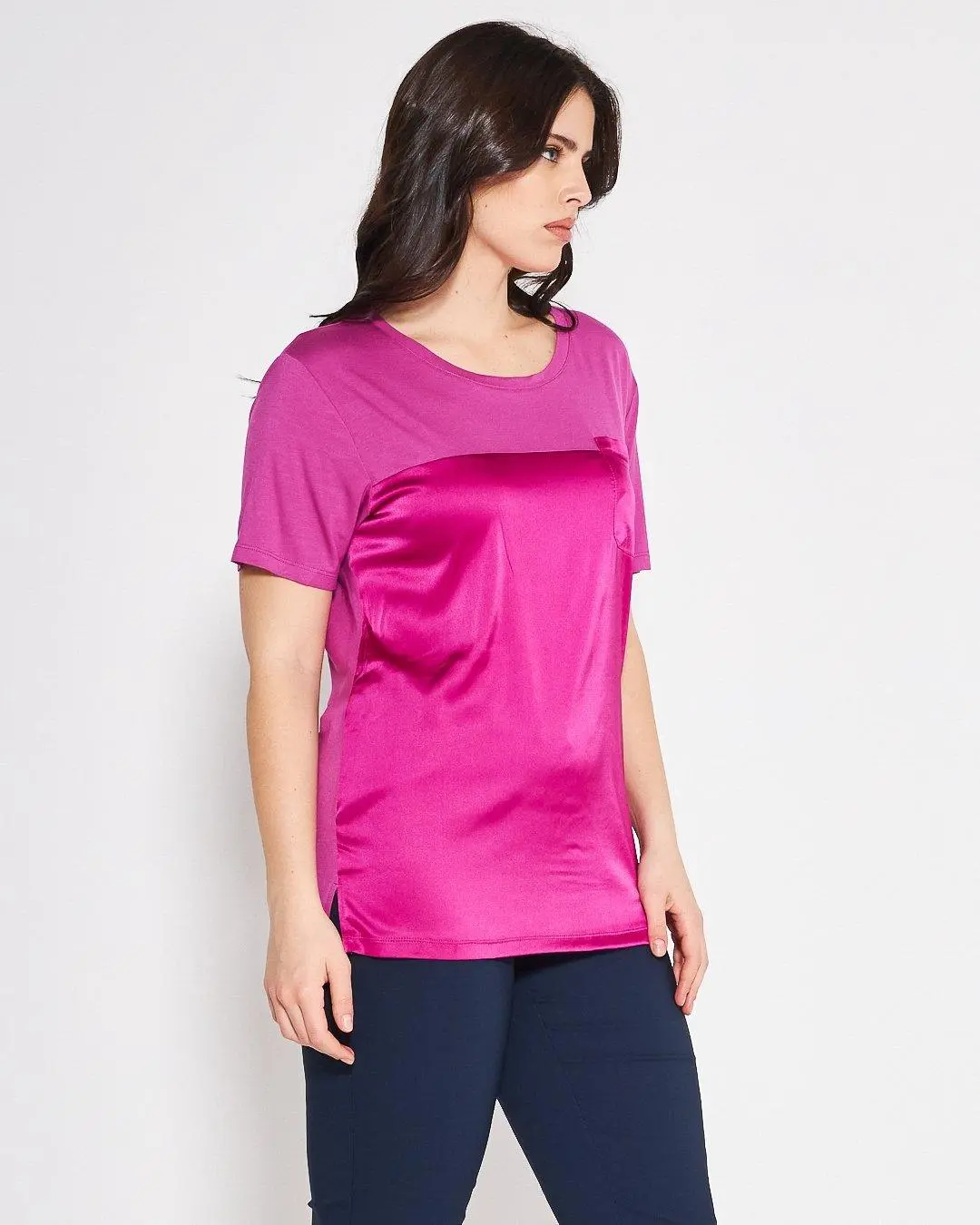 T-shirt raso MAGENTA - Image 3