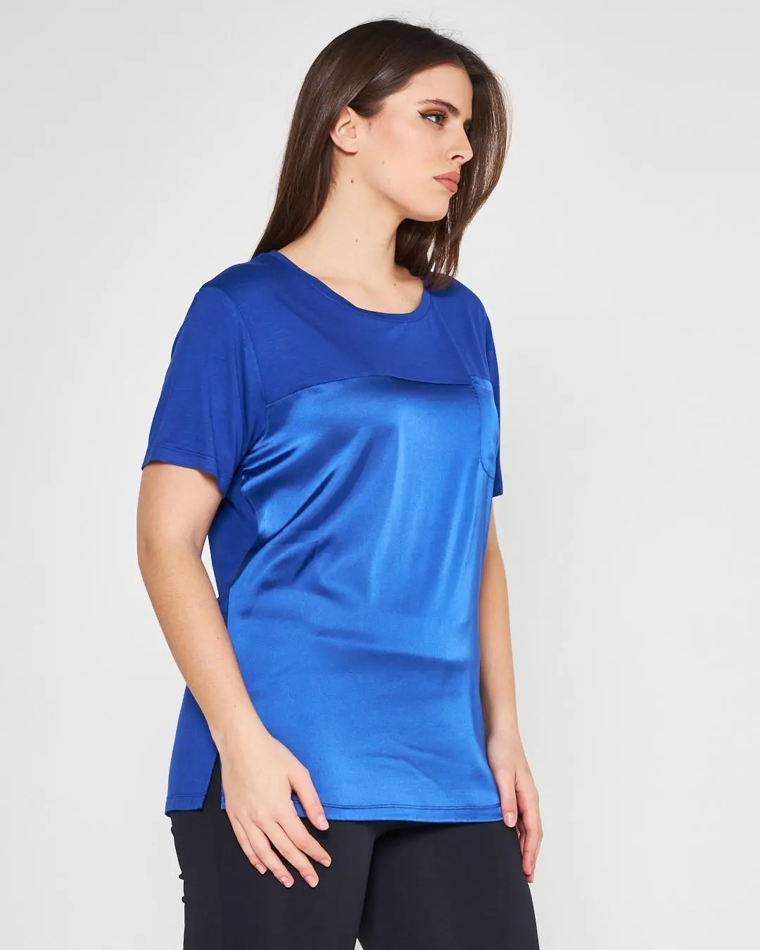 T-shirt raso ROYAL BLUE - Image 4