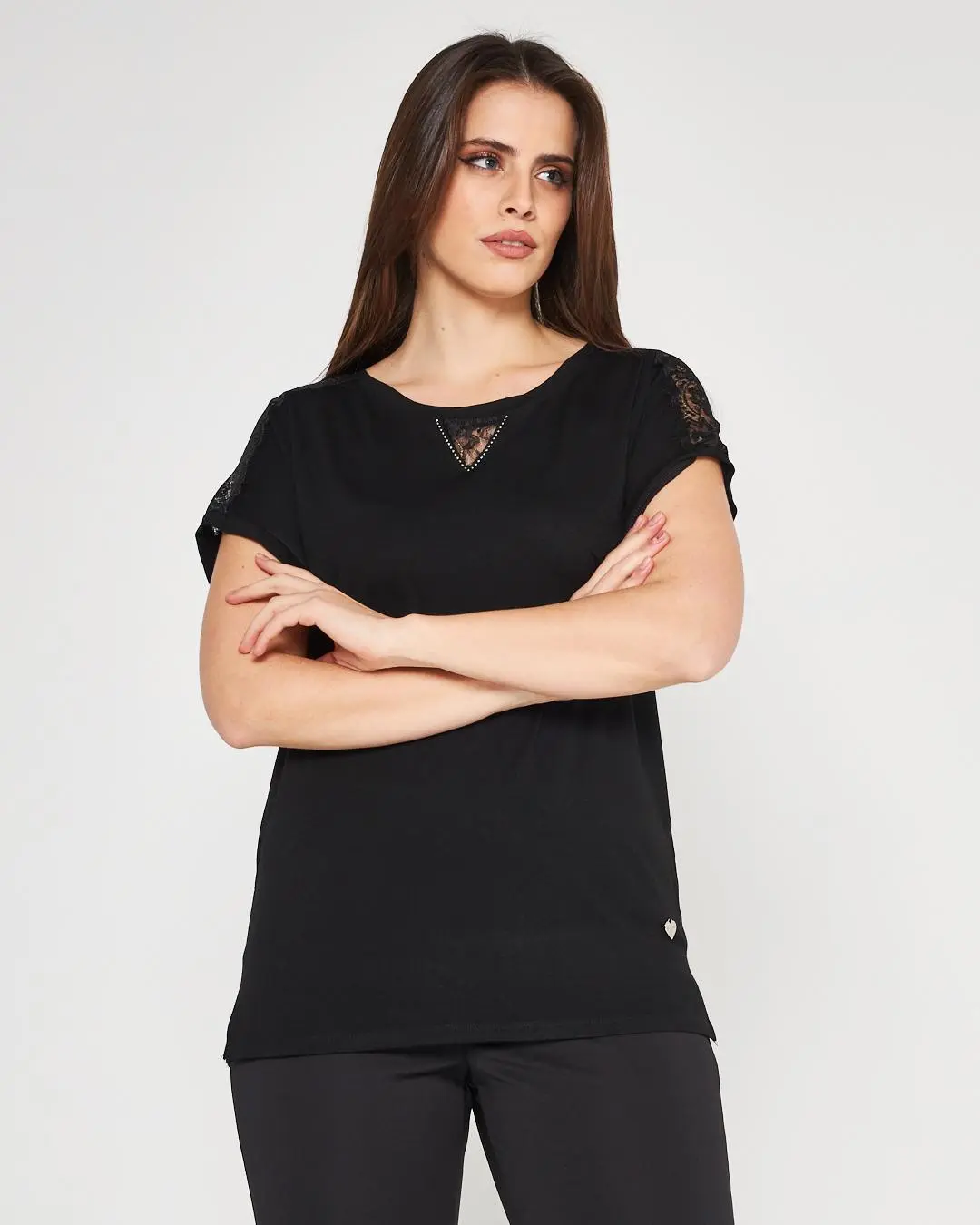 Kimono pizzo BLACK - Image 3
