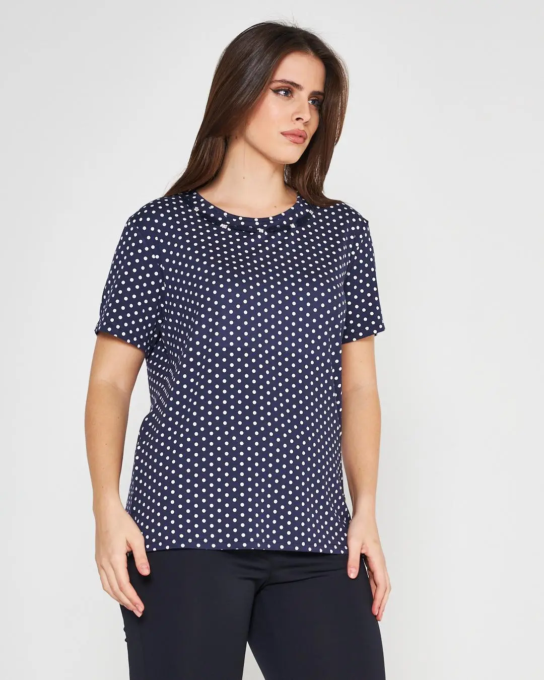 T-shirt pois BLUE NAVY - Image 4