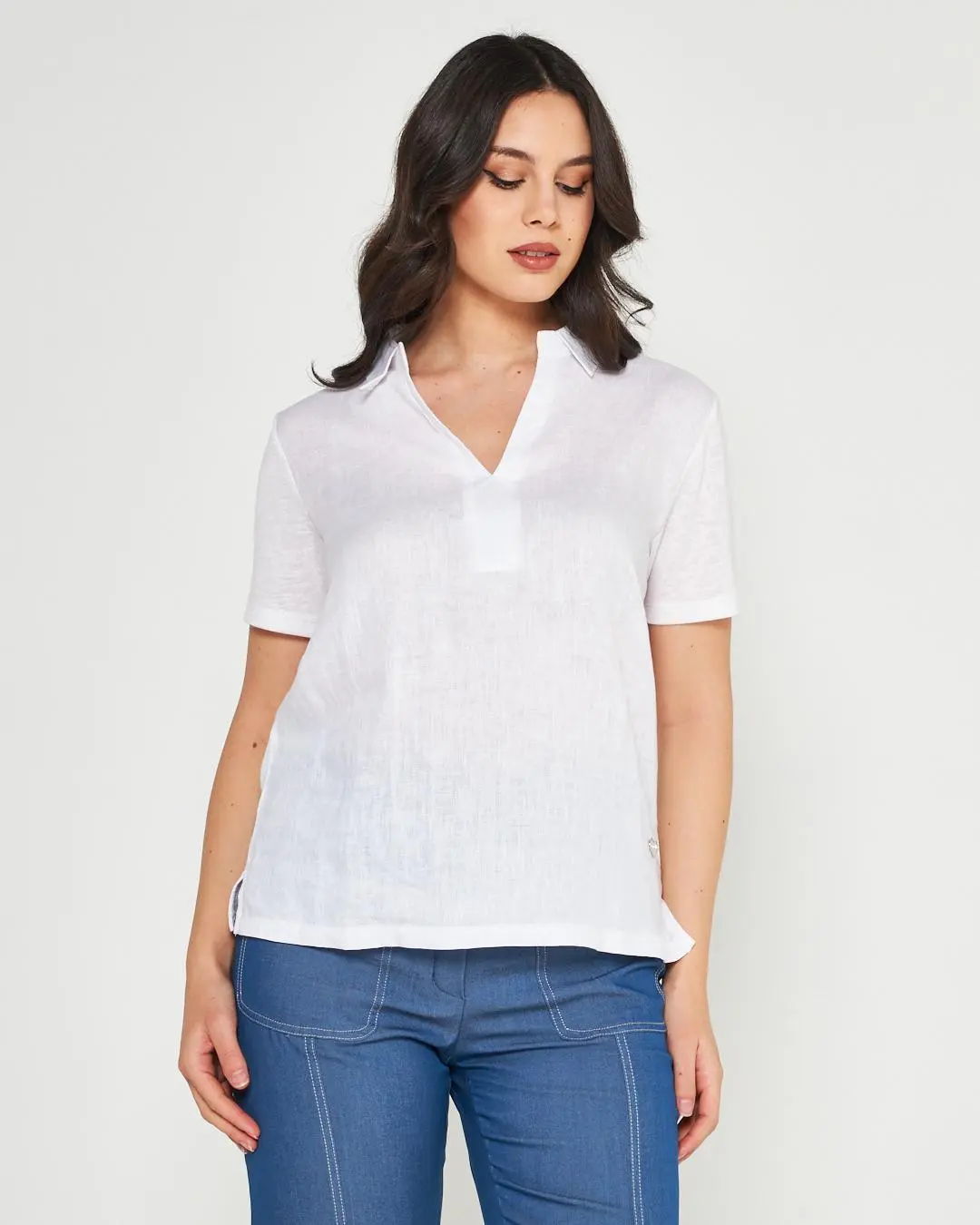 Blusa camicia WHITE - Image 3