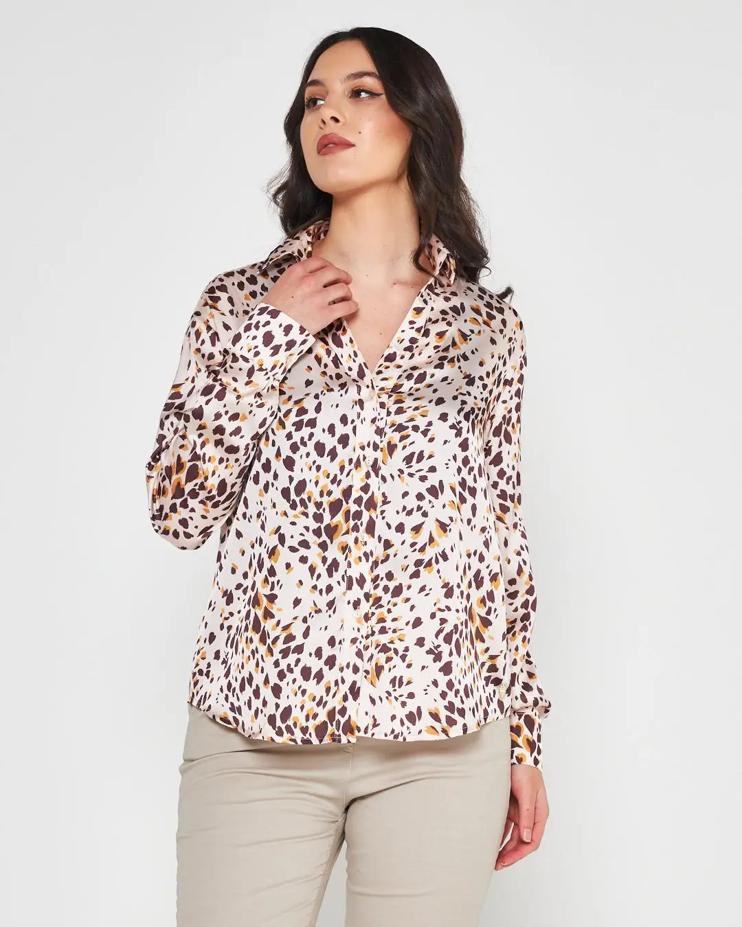 Camicia fantasia BEIGE - Image 3