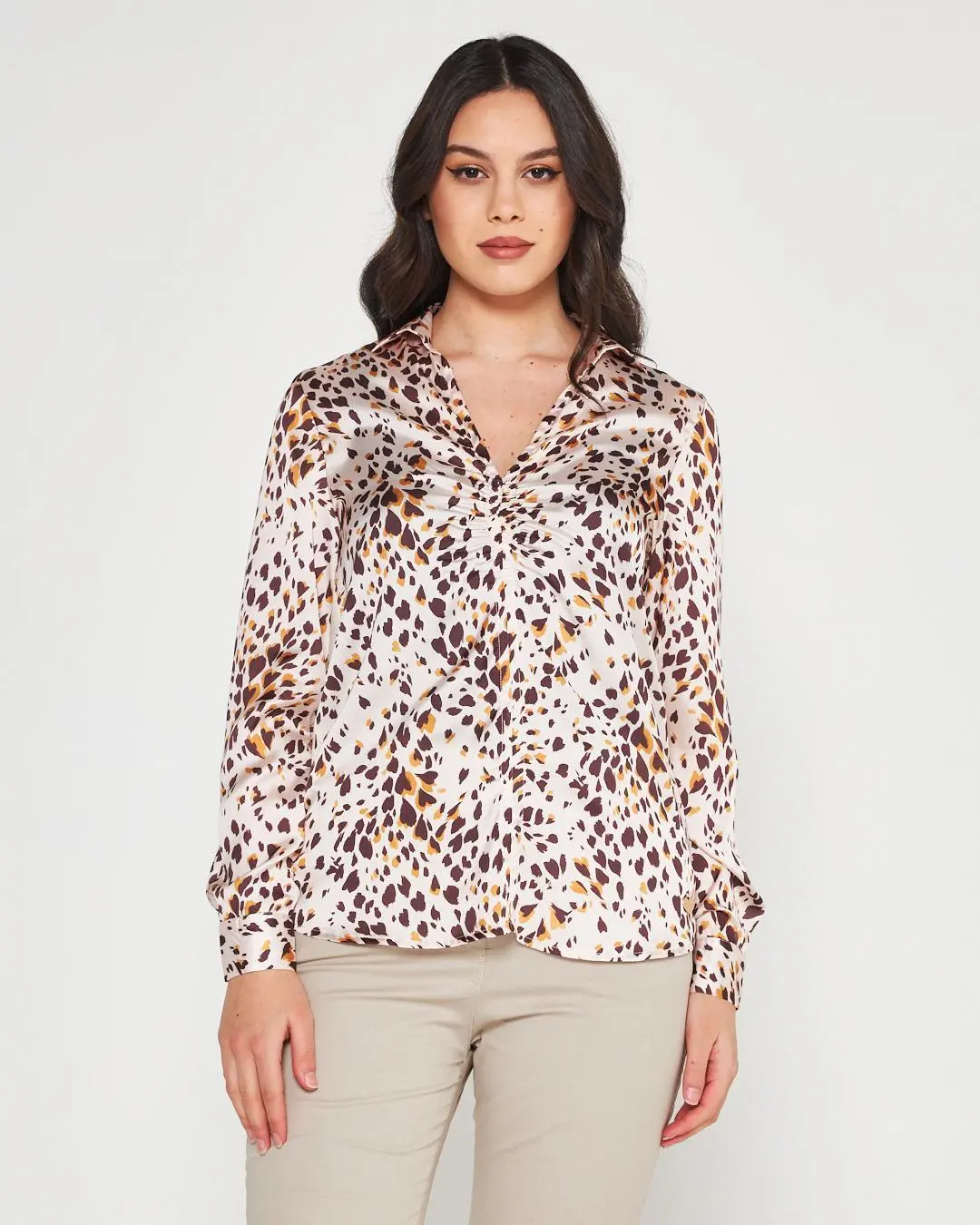 Blusa fantasia Beige