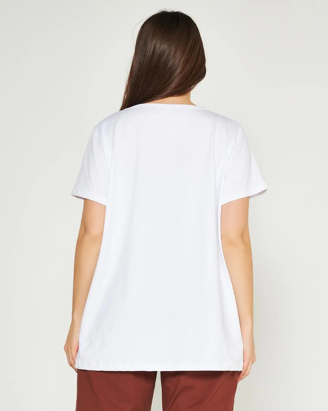 T-shirt catene BIANCO-MORO - Image 4