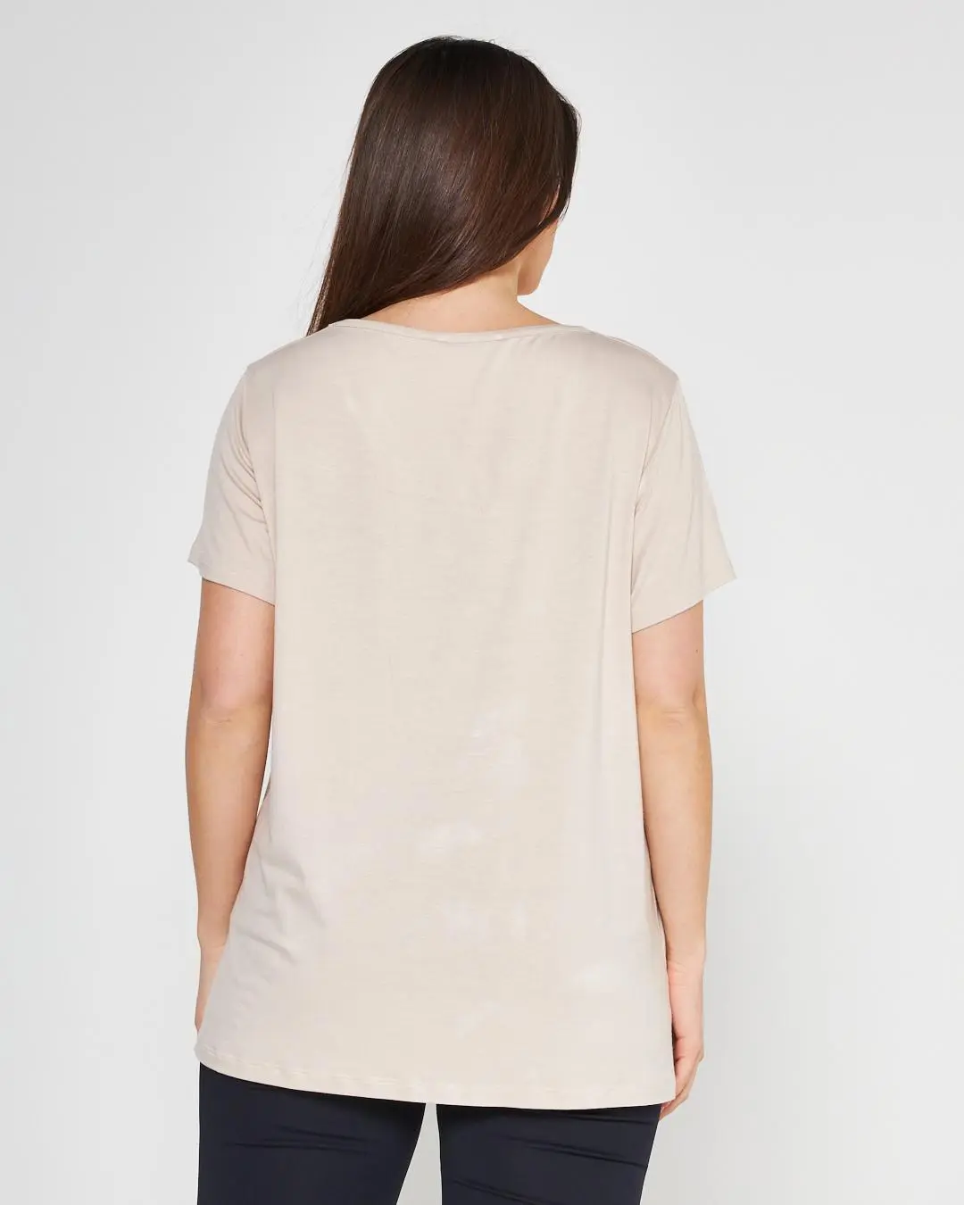T-shirt foglia BEIGE-ORO - Image 4