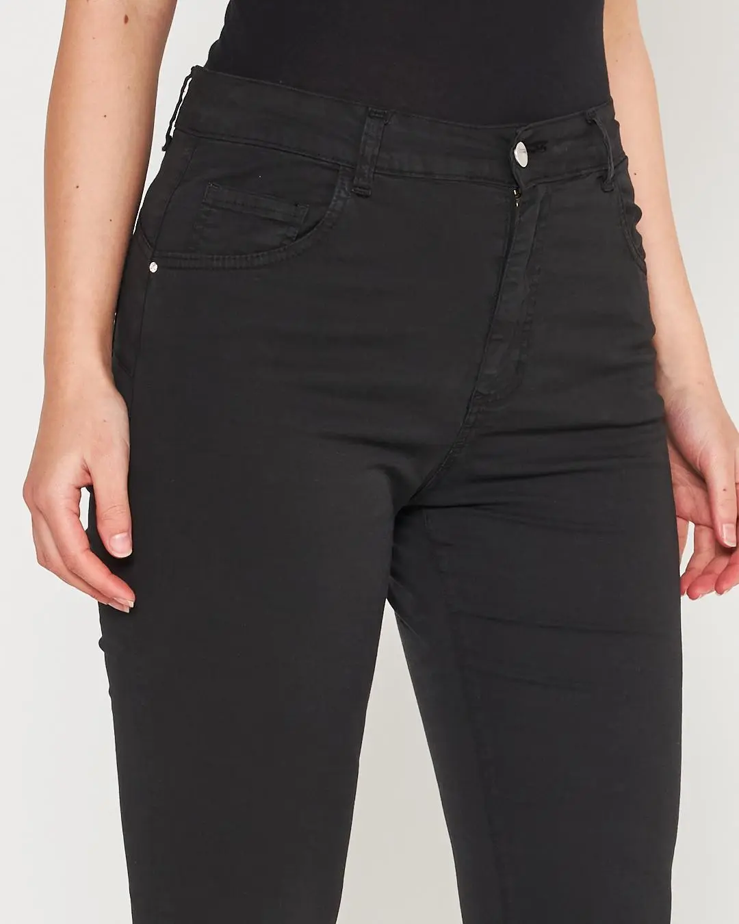 Pantalone cinque  tasche NERO - Image 3