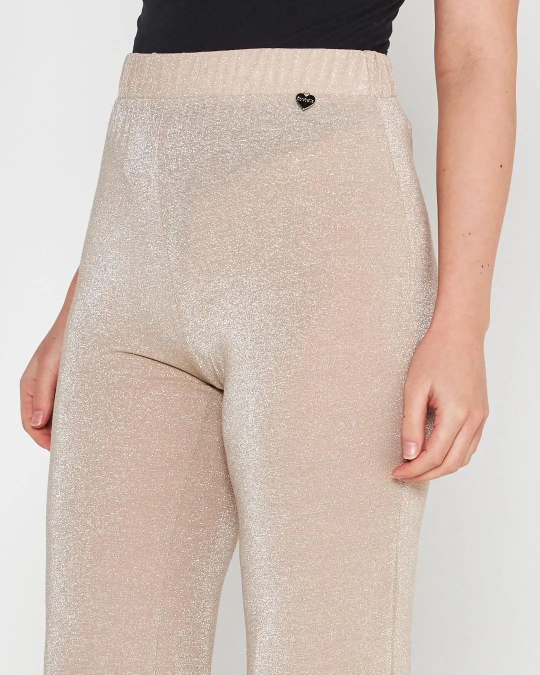 Pantalone  lurex CHAMPAGNE - Image 3