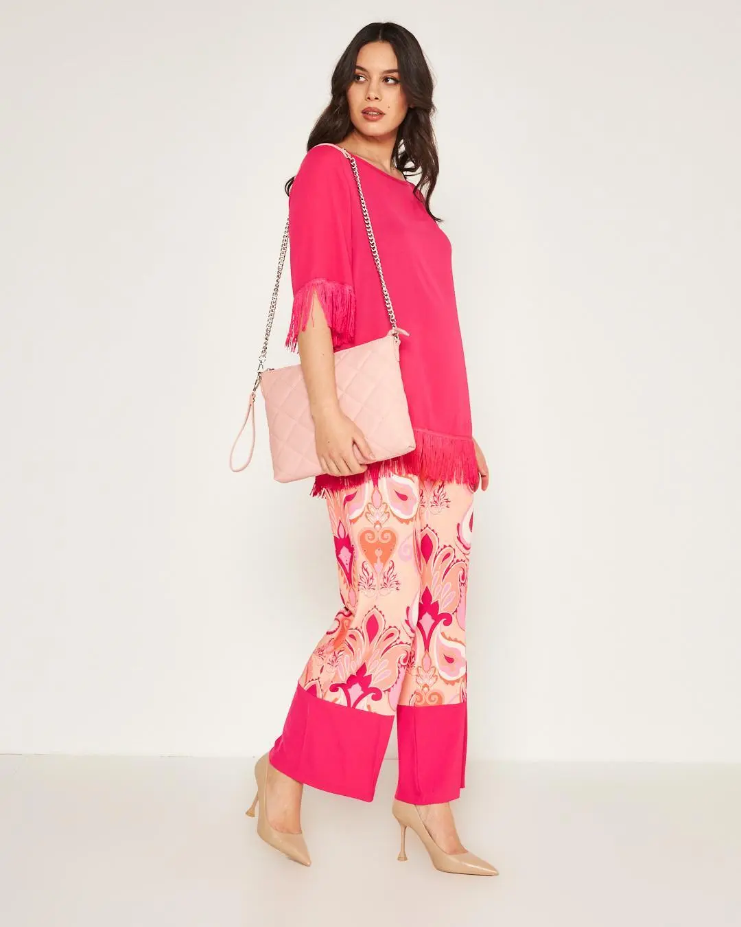 Casacca frange Fucsia - Image 6