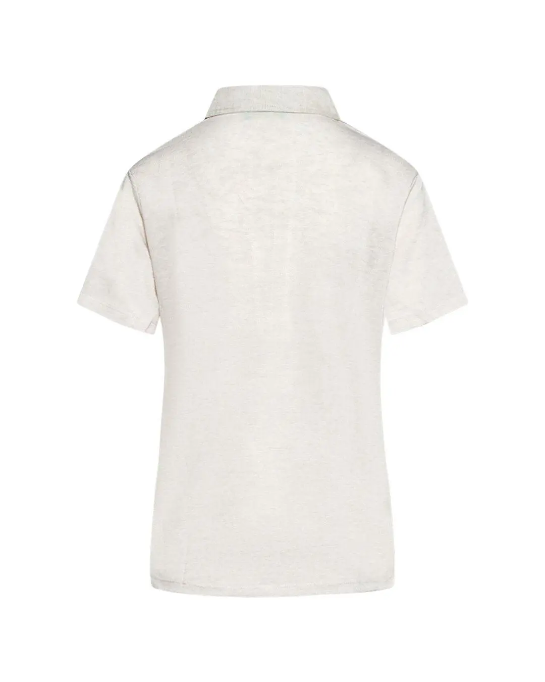 Blusa in lino con scollo a V NATURALE - Image 3