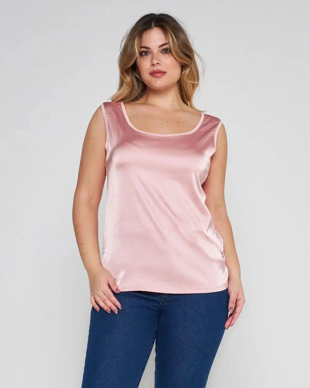Canotta bimateriale BLUSH PINK - Image 3