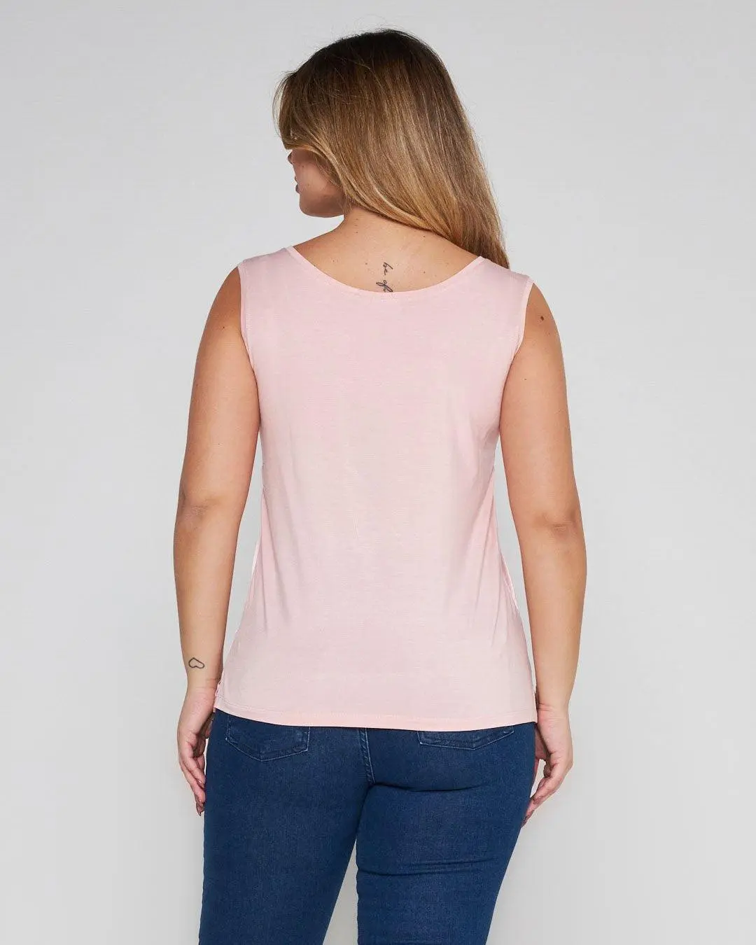 Canotta bimateriale BLUSH PINK - Image 5