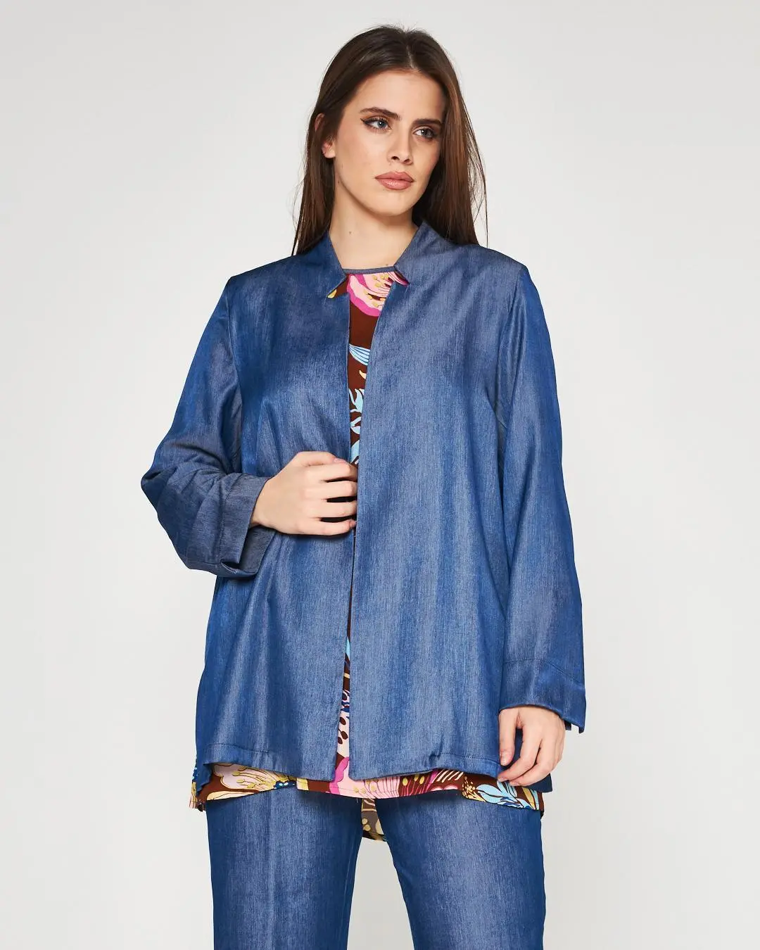 Spolverino chambray BLU