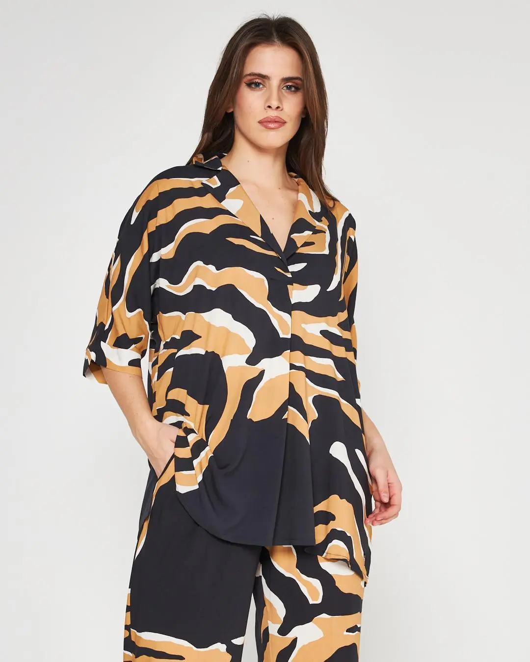 Camicia animalier NERO - Image 3