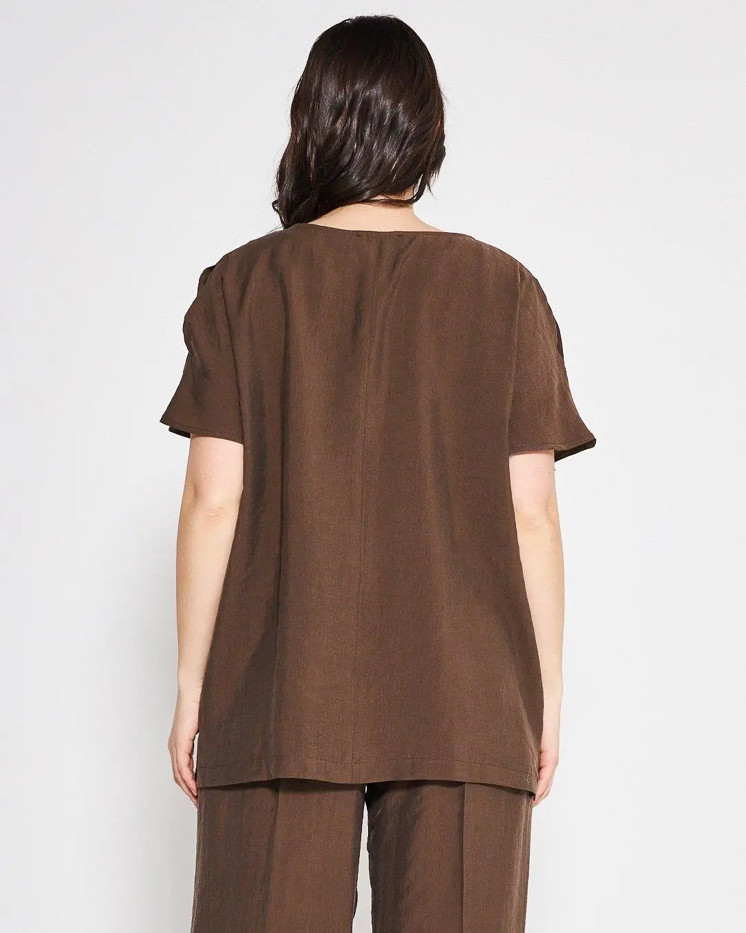 Blusa con dettaglio spacchi MORO - Image 4