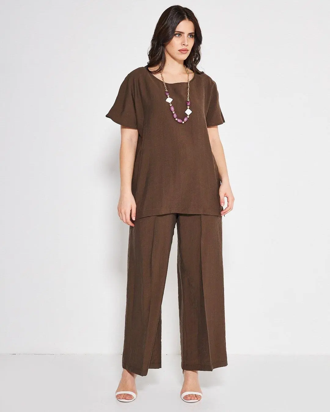 Blusa con dettaglio spacchi MORO - Image 7