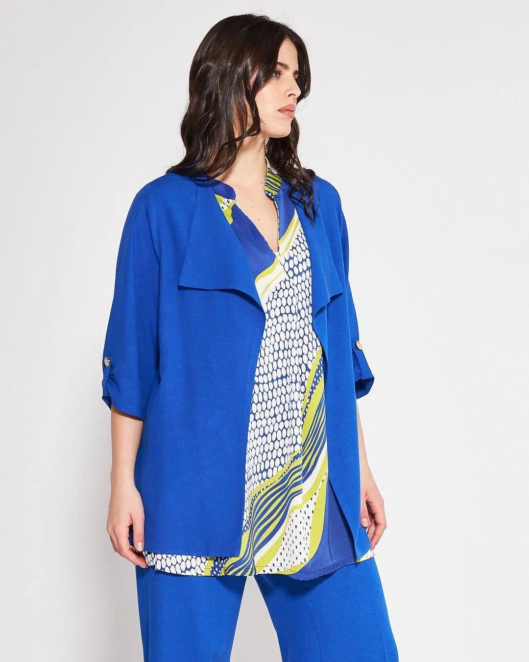 Giacca sciallata BLU-ROYAL - Image 3