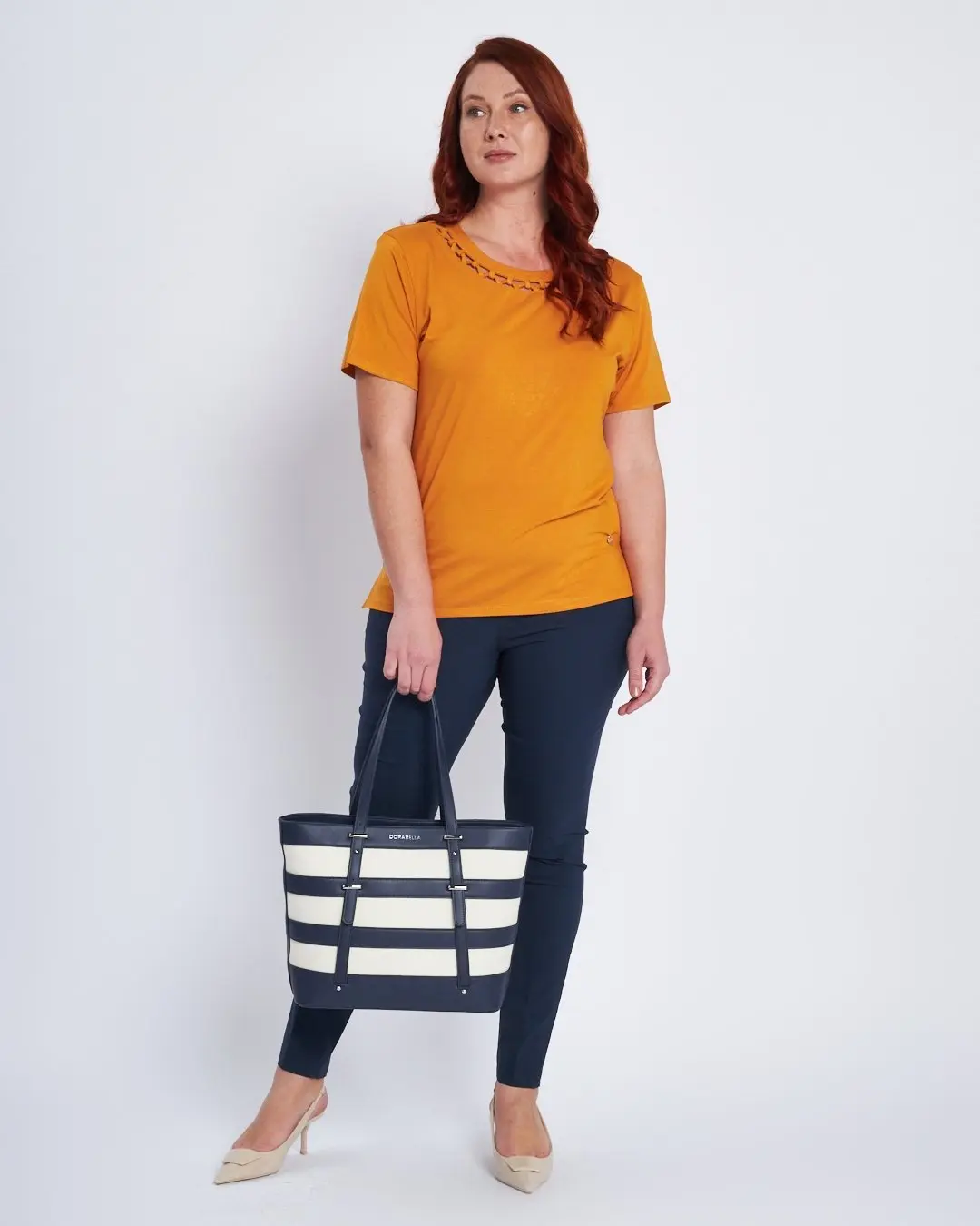 Pantalone skinny con taglio push-up BLU - Image 8