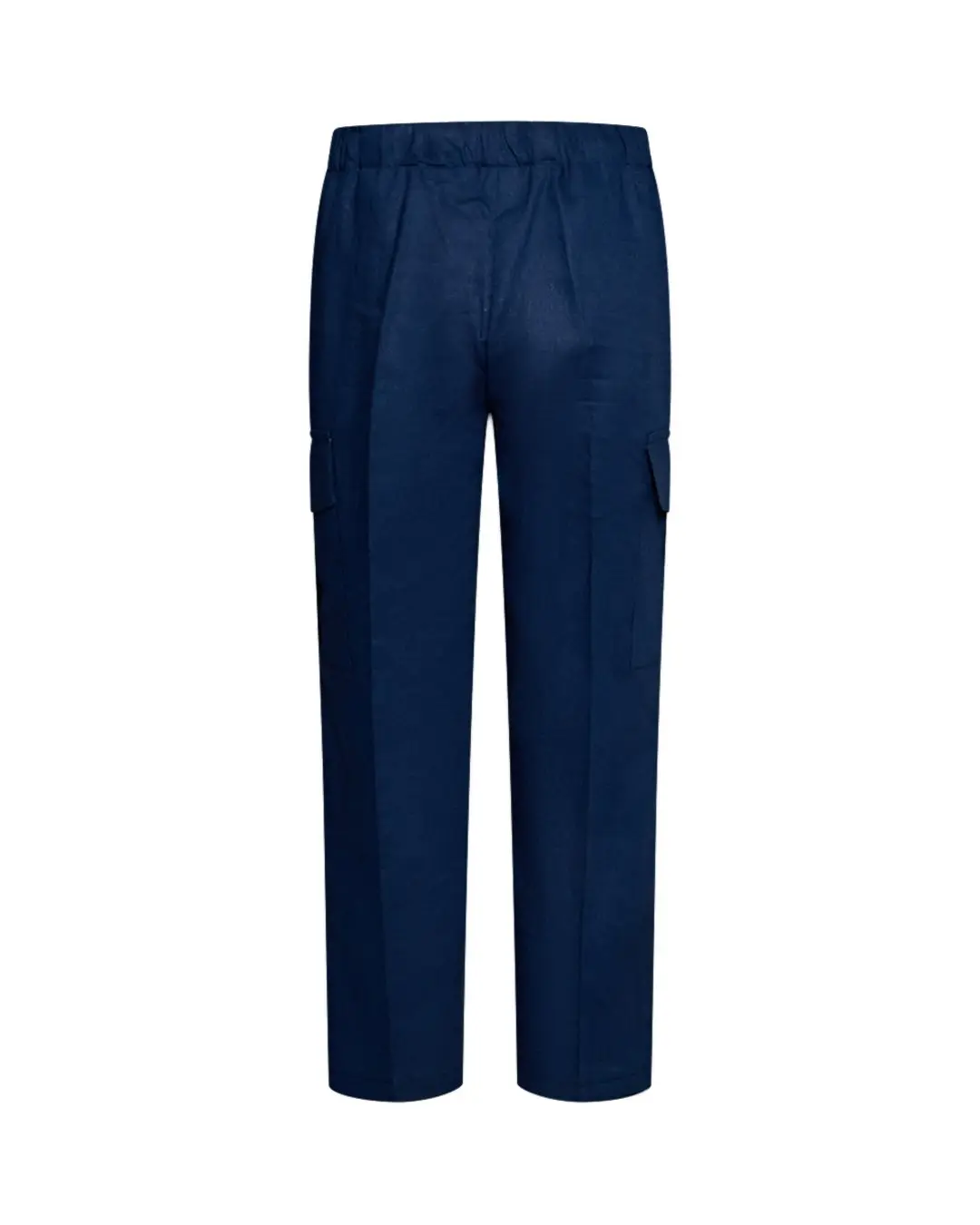 Pantalone cargo in lino BLU - Image 3