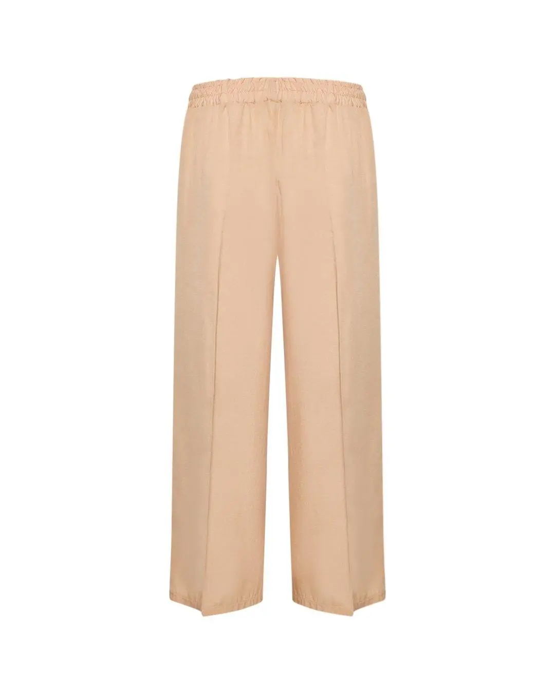 Pantalone cropped in tinta unita BEIGE - Image 2