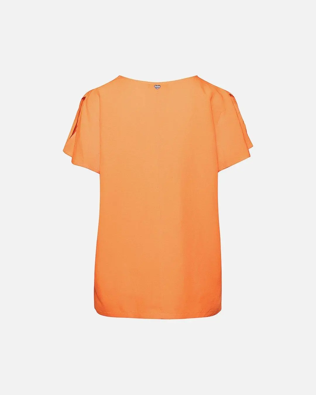 Blusa in viscosa modello kimono ARANCIO - Image 2