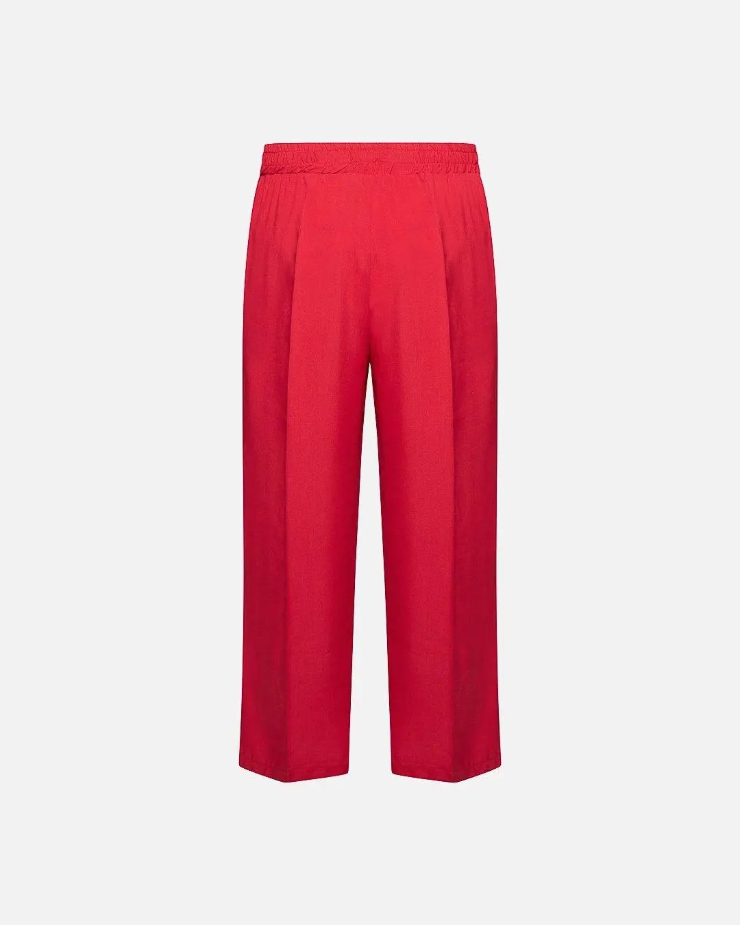 Pantalone cropped in viscosa CILIEGIA - Image 2