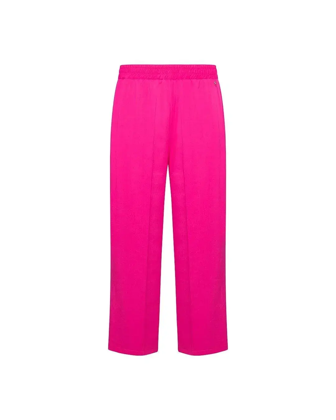 Pantalone cropped in viscosa FUXIA