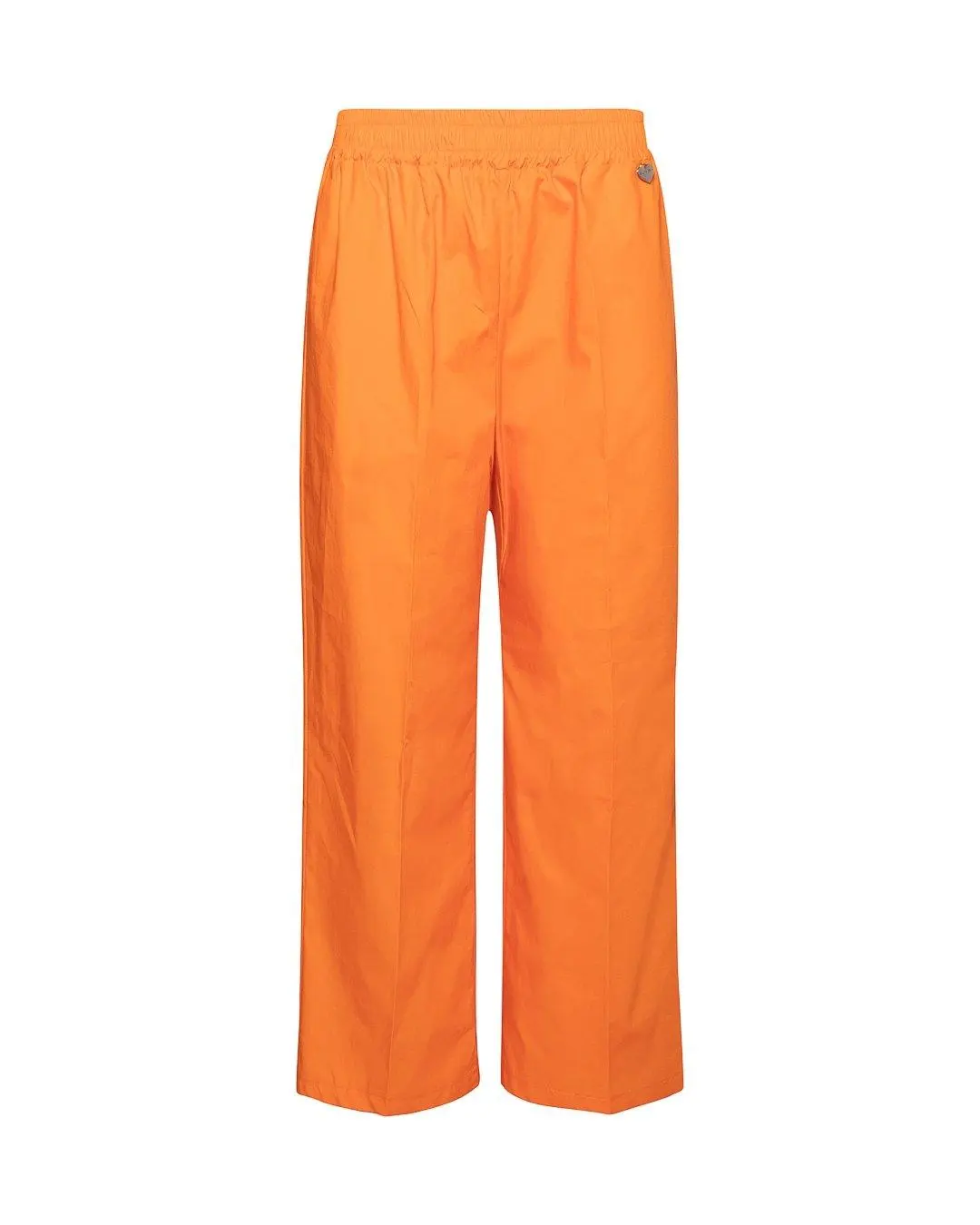 Pantalone cropped in cotone ARANCIO - Image 2
