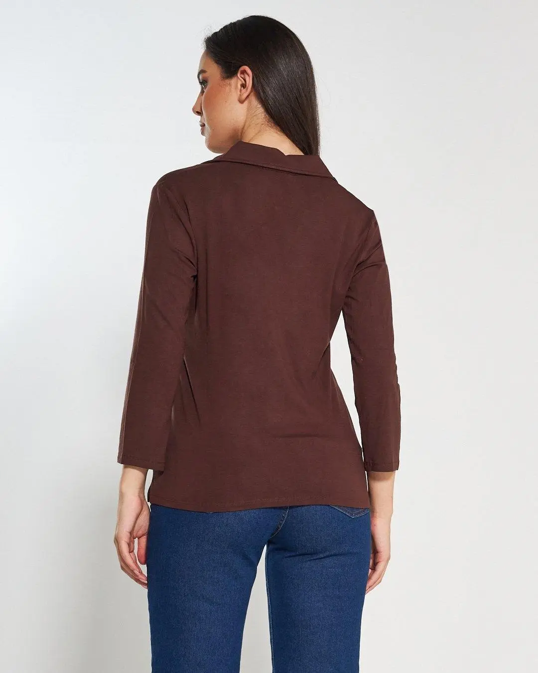 Polo in viscosa CACAO - Image 5