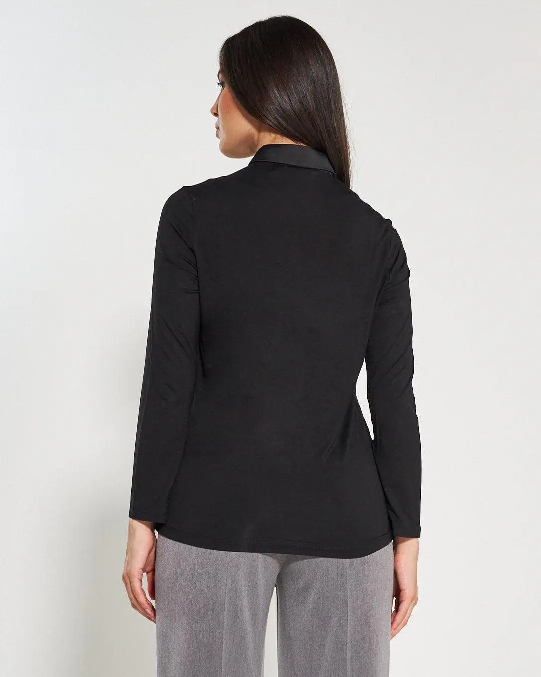 Camicia bi-materiale BLACK - Image 6