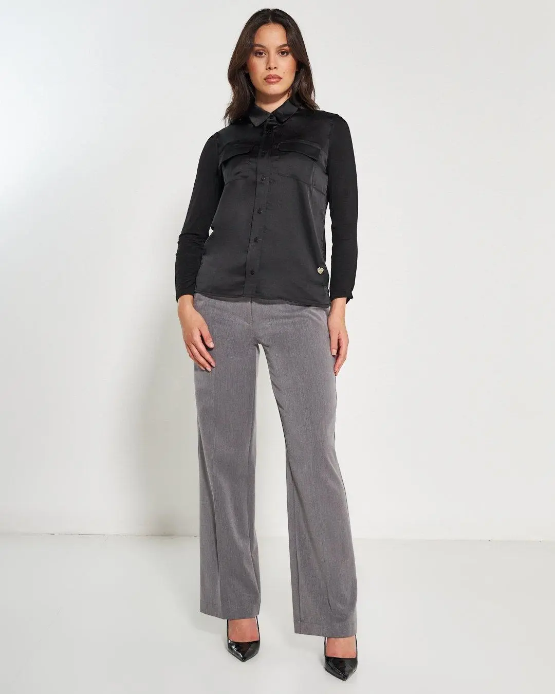 Camicia bi-materiale BLACK - Image 7