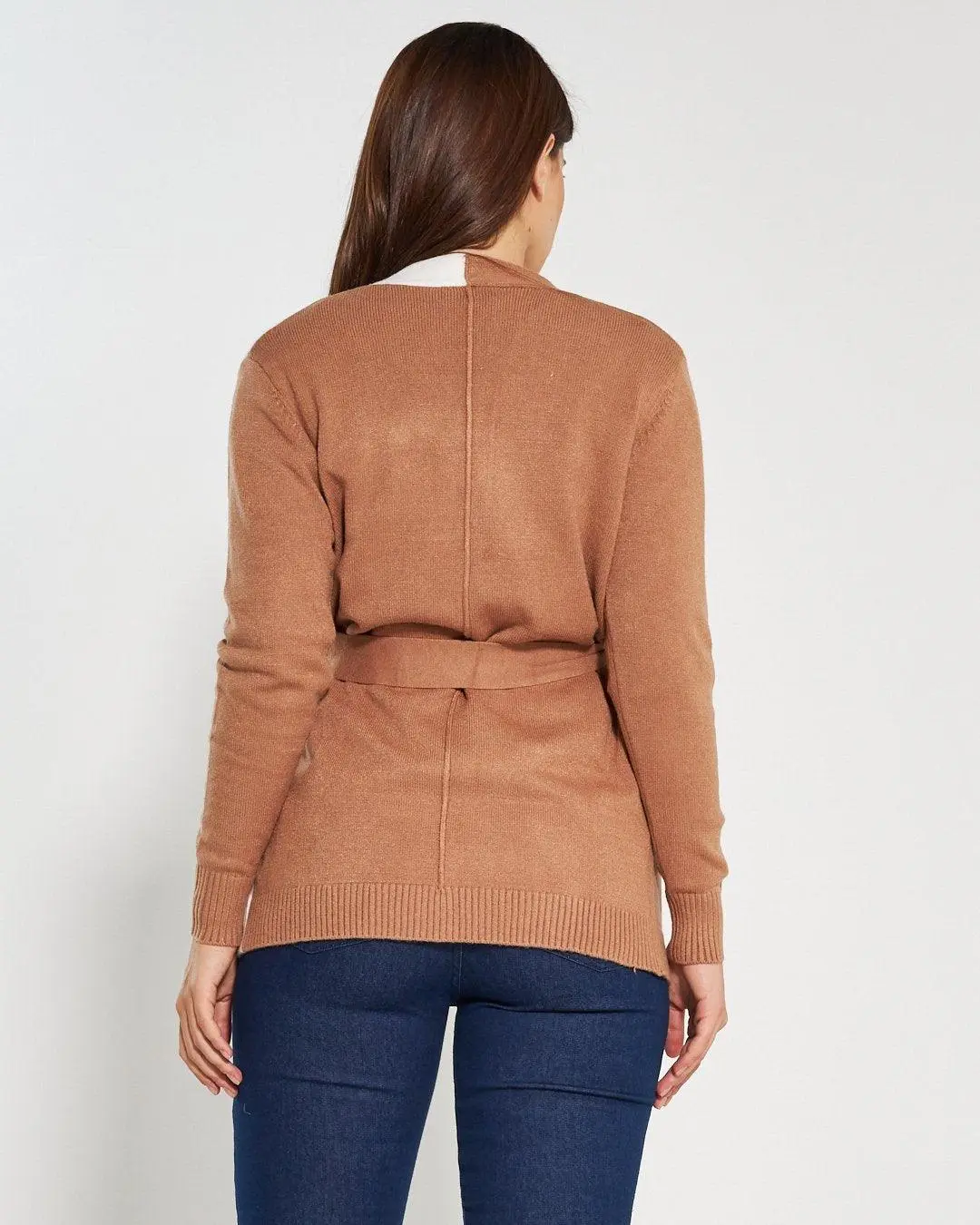 Cardigan con cintura CAMMELLO - Image 5