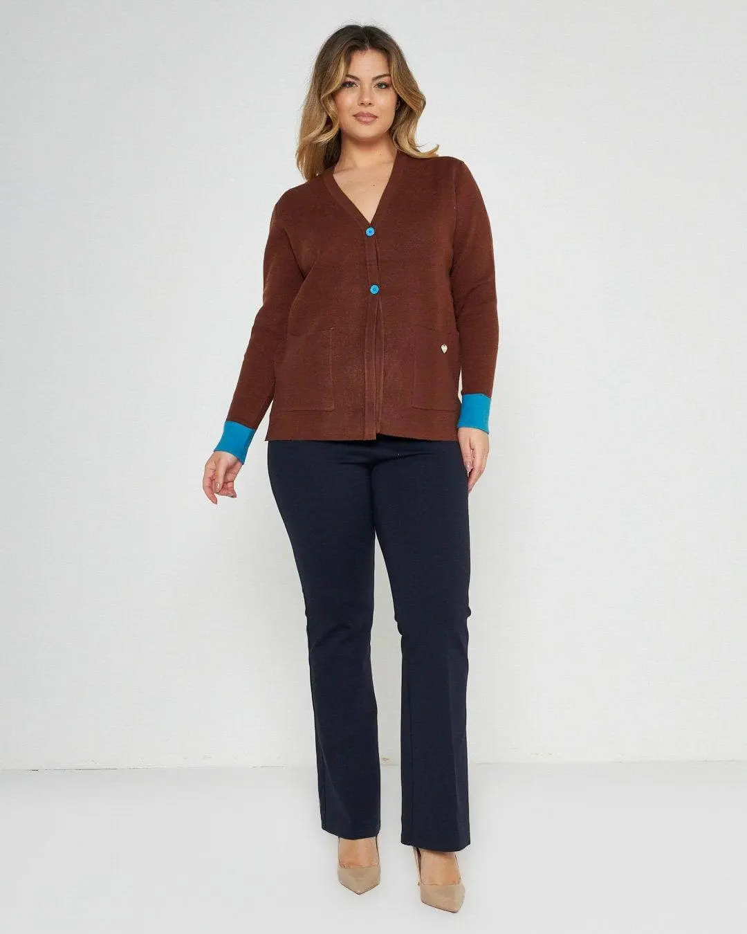 Cardigan con bottoni CACAO - Image 3