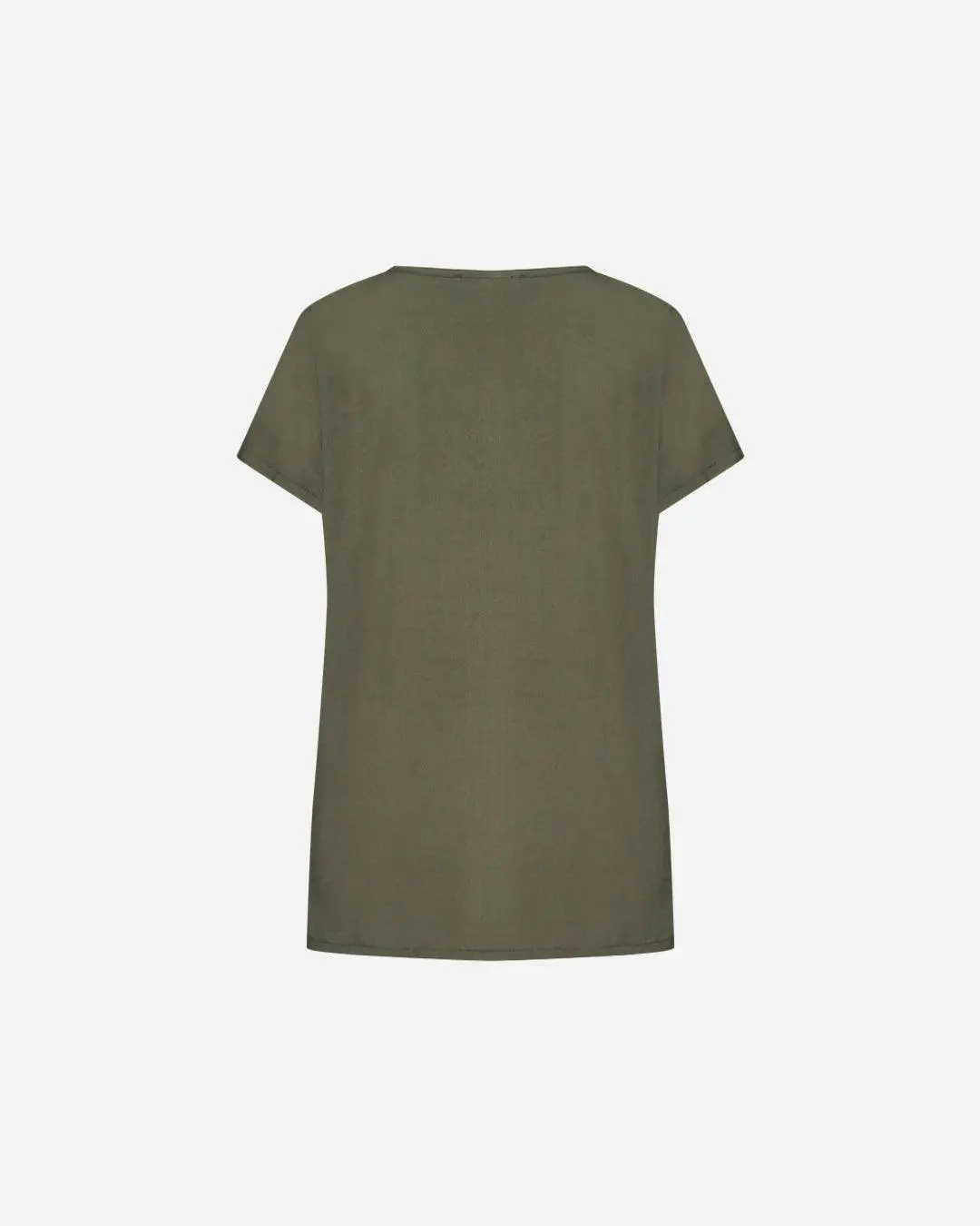 Blusa in viscosa MILITARE - Image 2