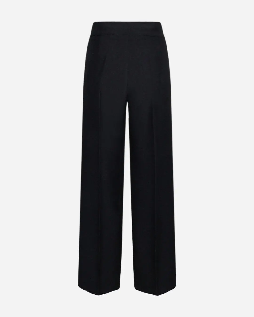 Pantalone a palazzo con pinces NERO - Image 3