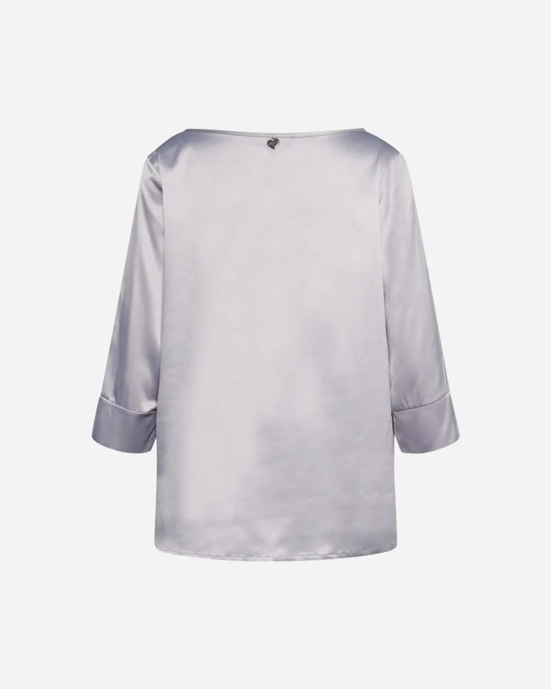 Blusa raso GRIGIO PERLA - Image 3