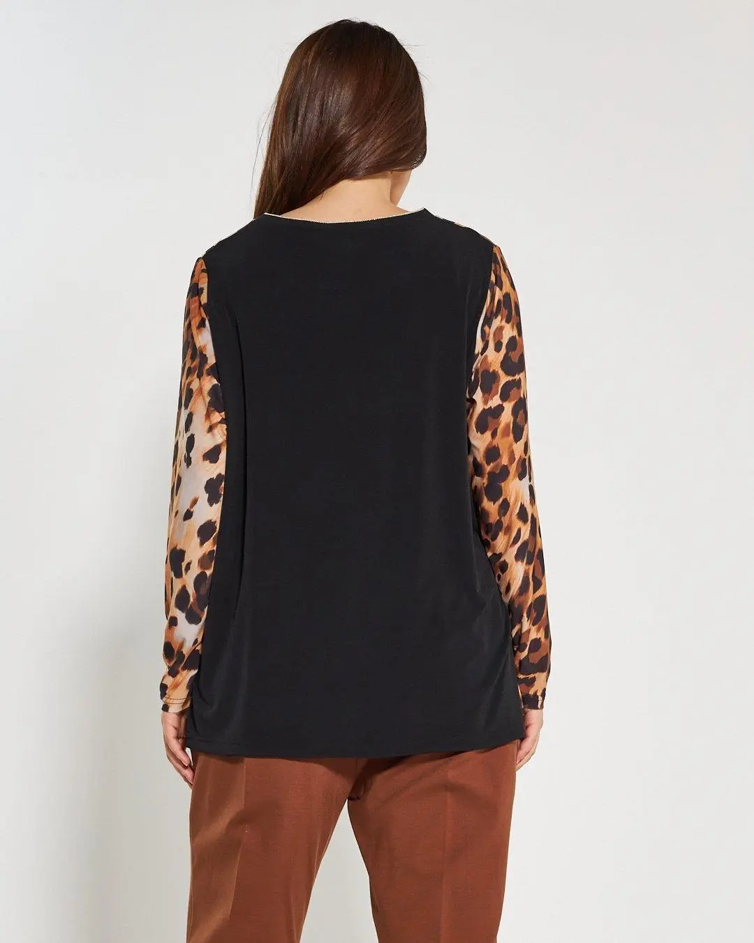 Blusa fantasia animalier TABACCO - Image 5