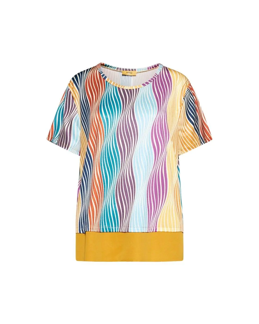 Maglia in fantasia SENAPE