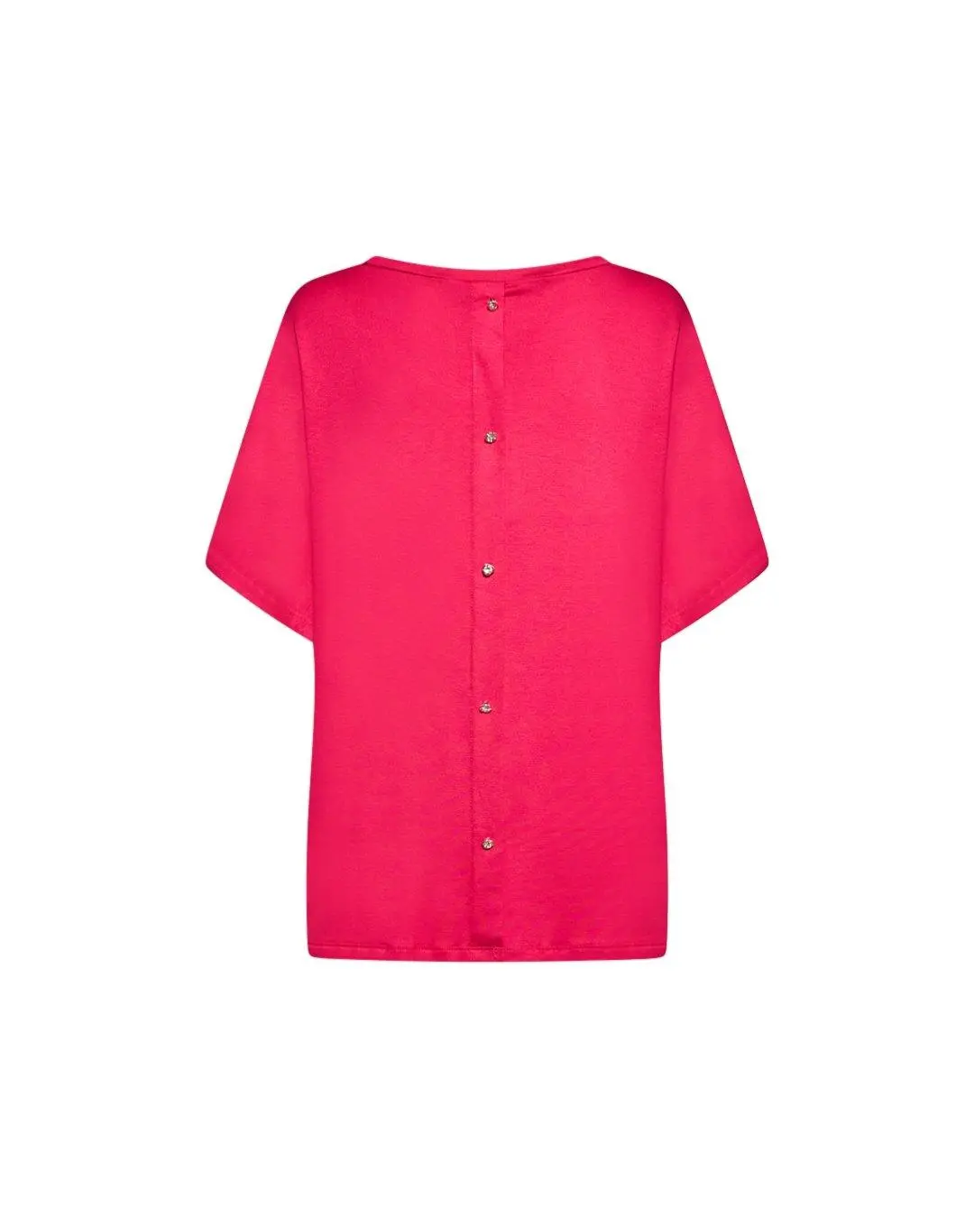 Maglia in fantasia con bottoni gioiello CICLAMINO - Image 3