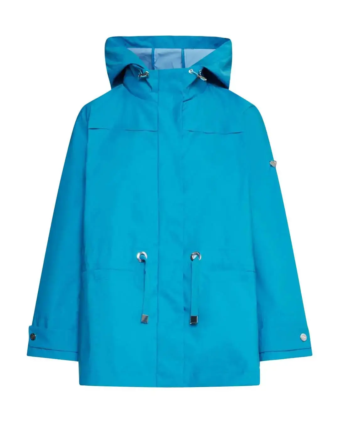 Parka leggero in nylon con cappuccio TURCHESE
