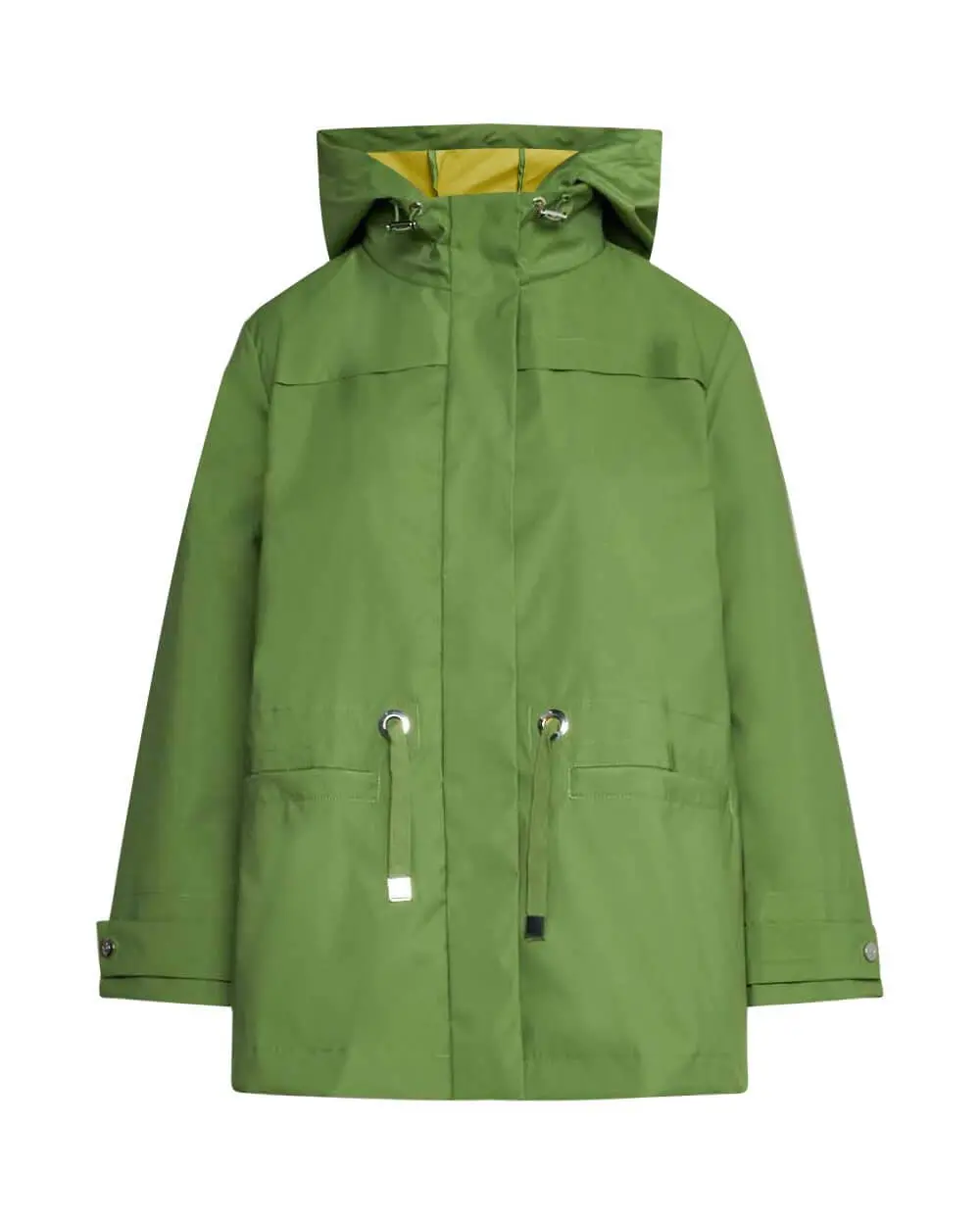 Parka leggero in nylon con cappuccio VERDE - Image 2