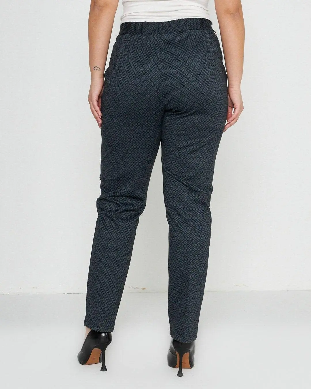 Pantalone microfantasia NERO - Image 3